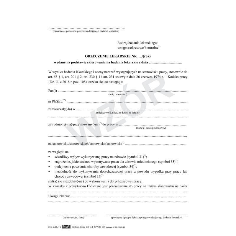 Kategorie prawa jazdy a orzeczenie