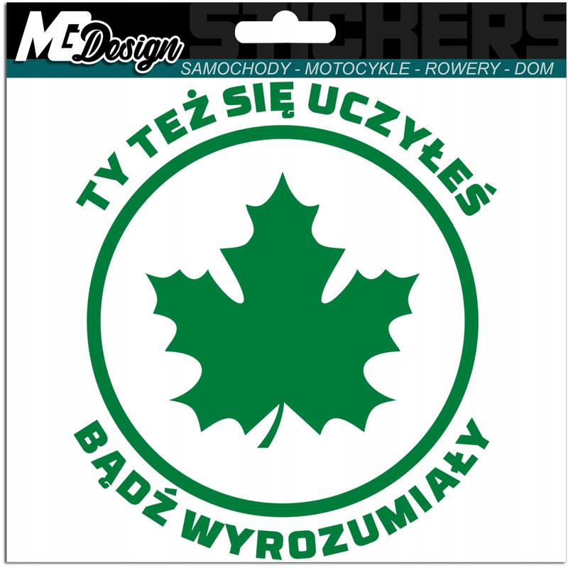 Zielony listek do samochodu
